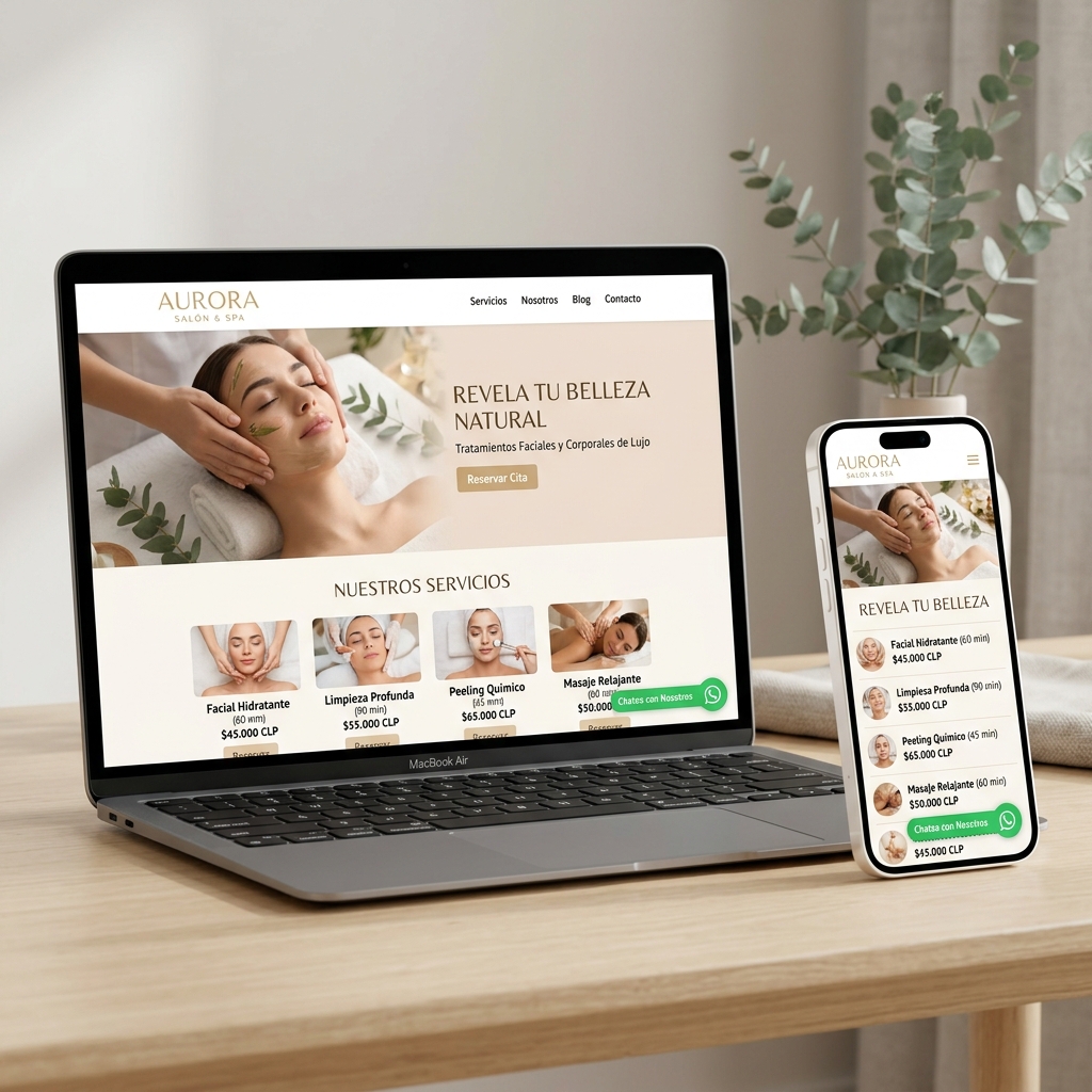 Vista previa de web estetica